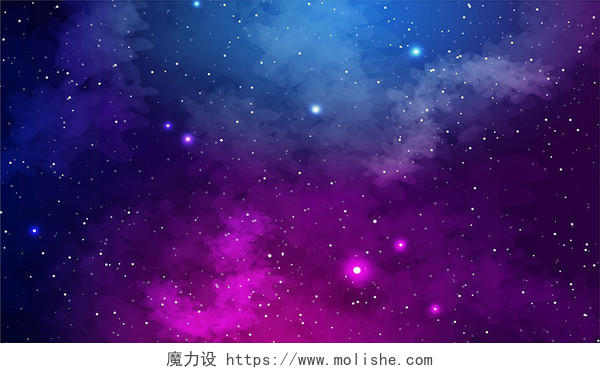 星地球空星空背景宇宙太空星空背景紫色梦幻星空太空宇宙星系绚丽繁星背景